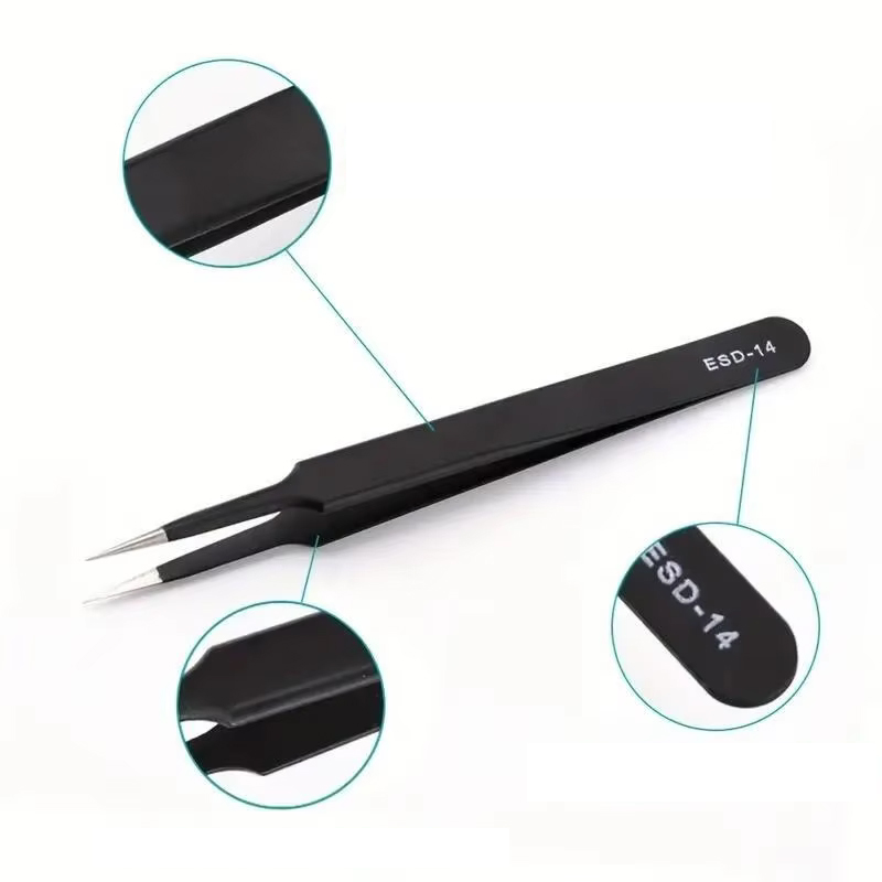NEW 6pcs Precision Long Tweeze - Electronics Repair Tools ulasan dan harga
