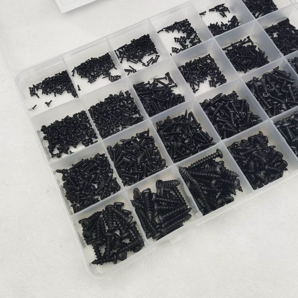 Black Carbon Steel Self Tappin - Electronics Repair Hobby ulasan dan harga